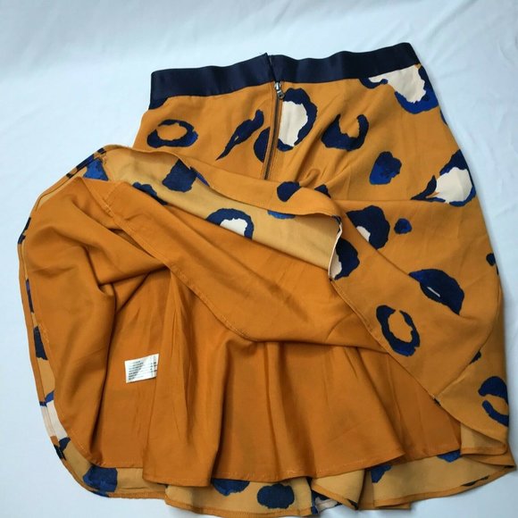 Women's Skirt Philip Lim Target Orange Blue 6 - Picture 9 of 12